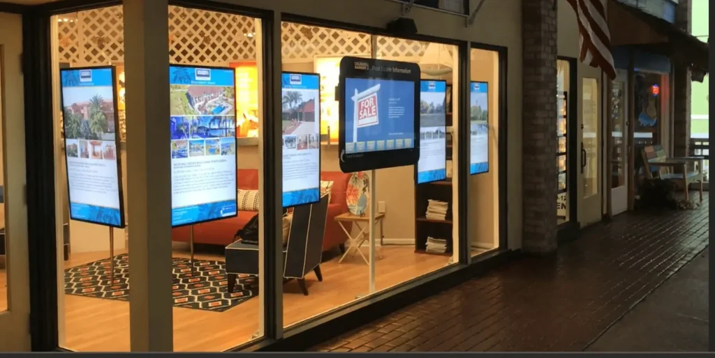 window displays and touch screen