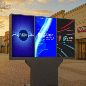 triple-screen outdoor highbright