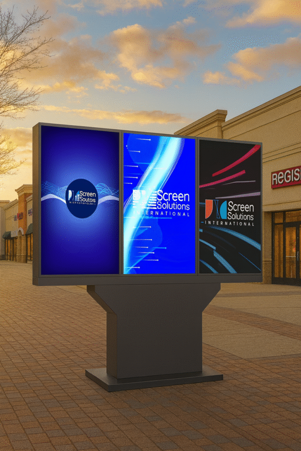 triple-screen outdoor highbright