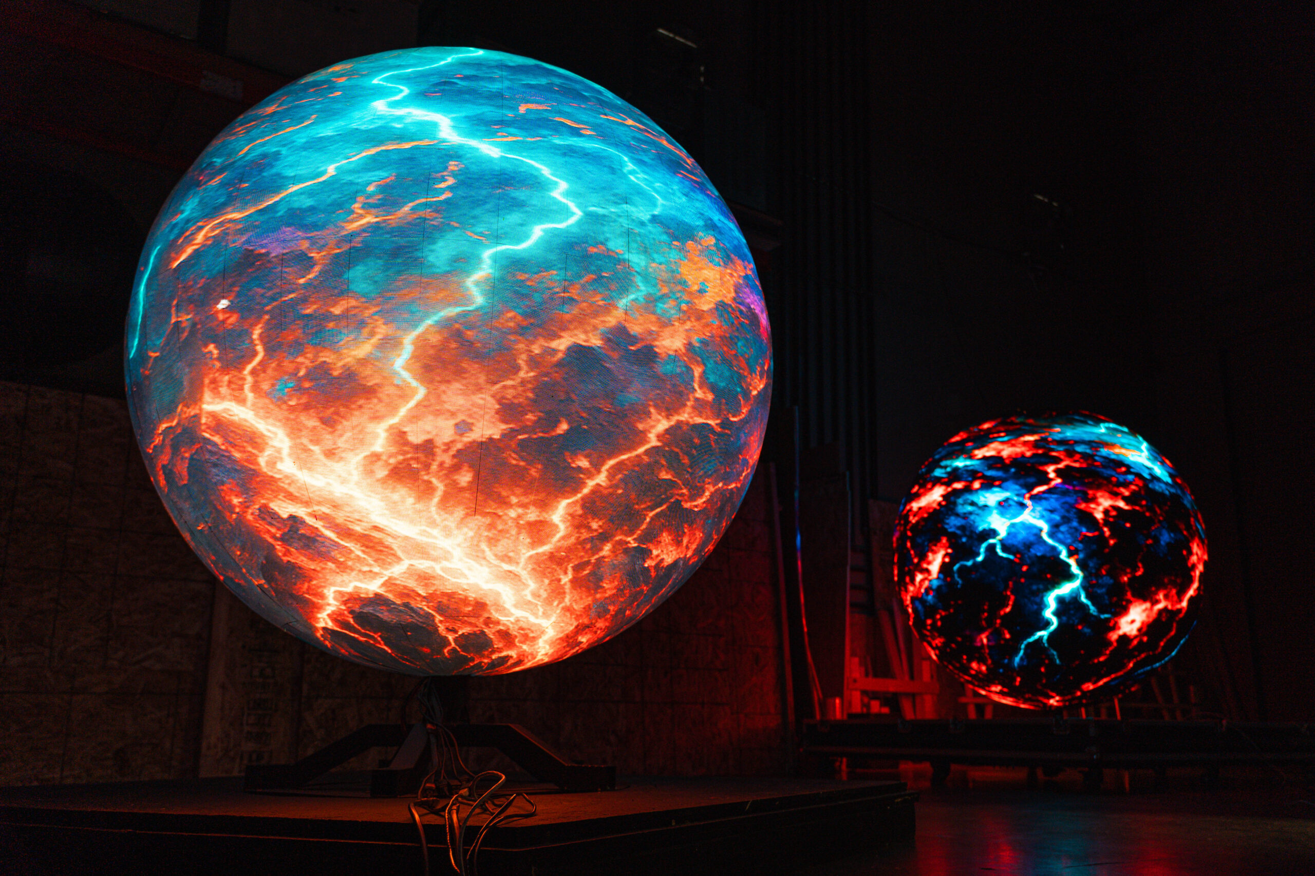 Indoor Digital Sphere installation