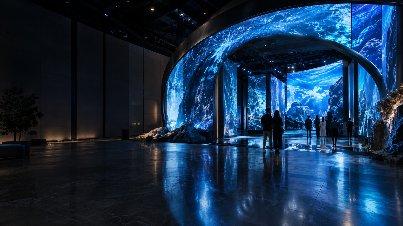 SSI immersive display installation