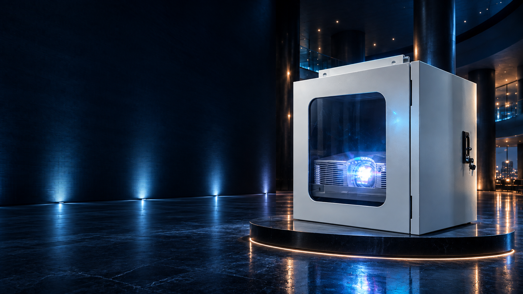 Defender climate controlled projector enclosures