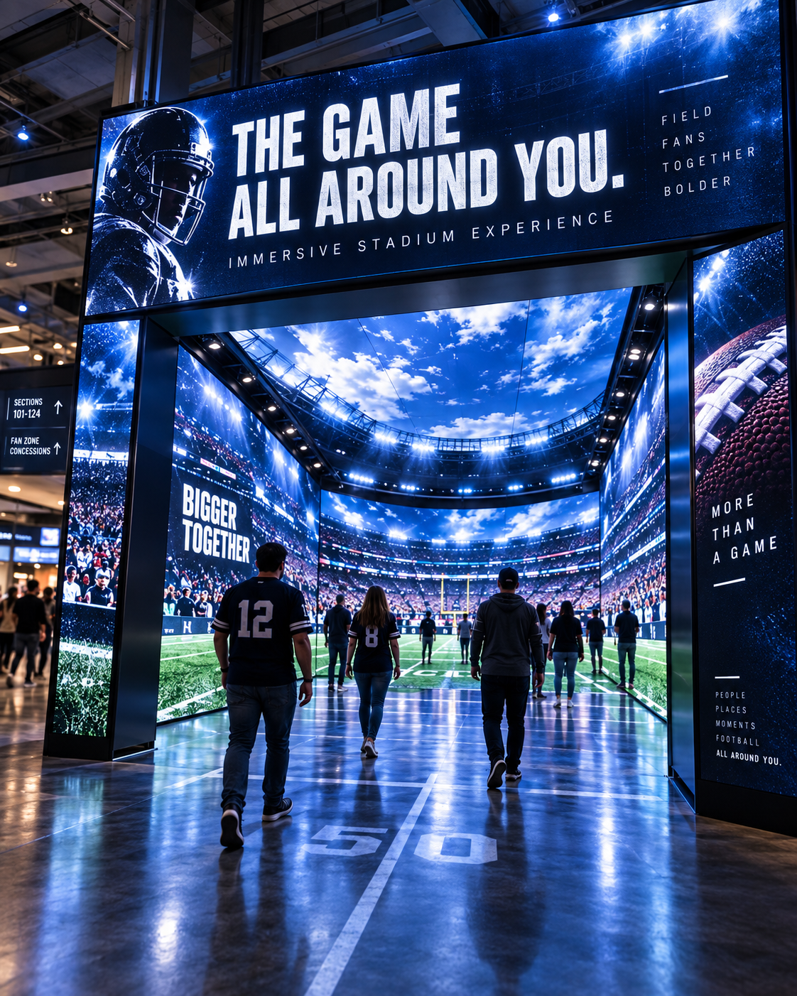 Immersive stadium LED experience