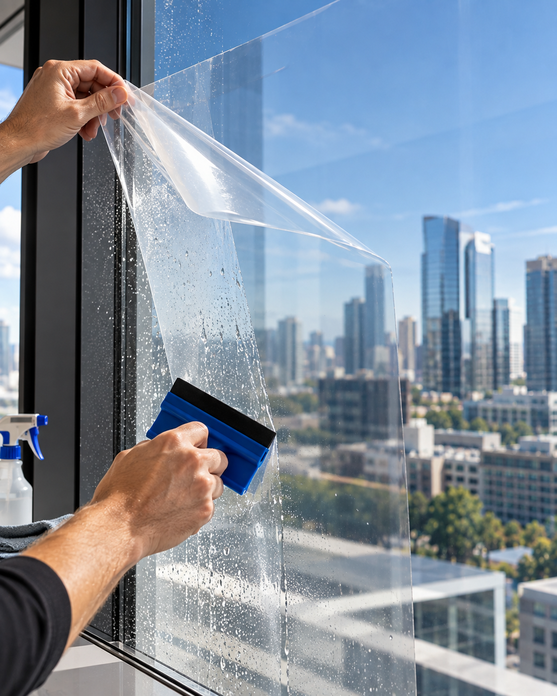 Window Mapping Film installation