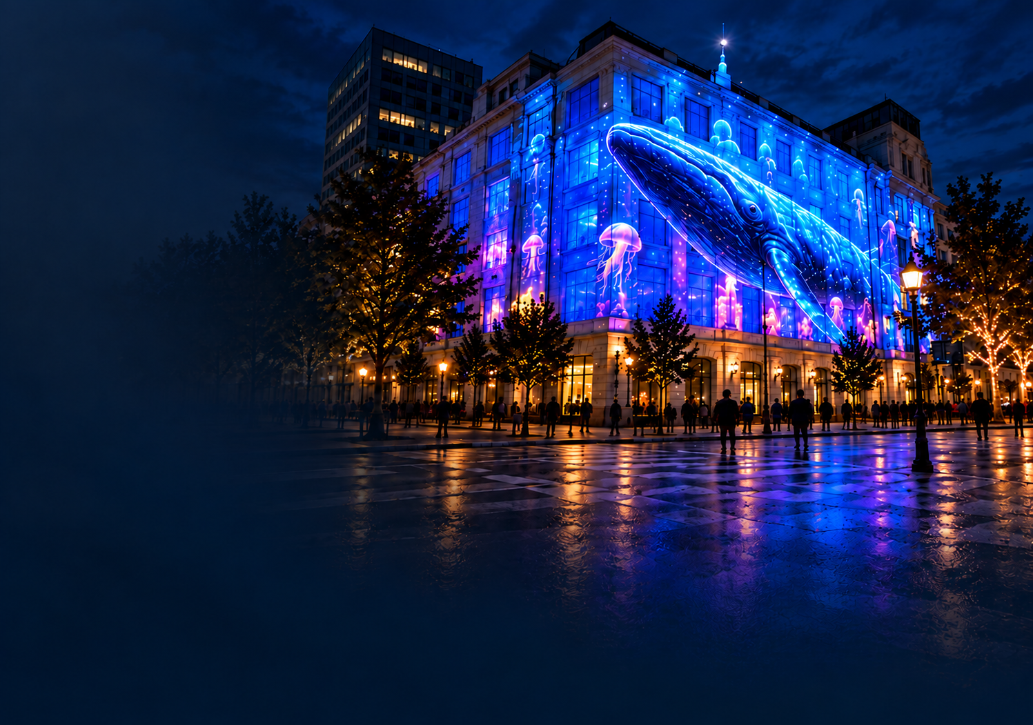 Window Mapping Film architectural projection mapping