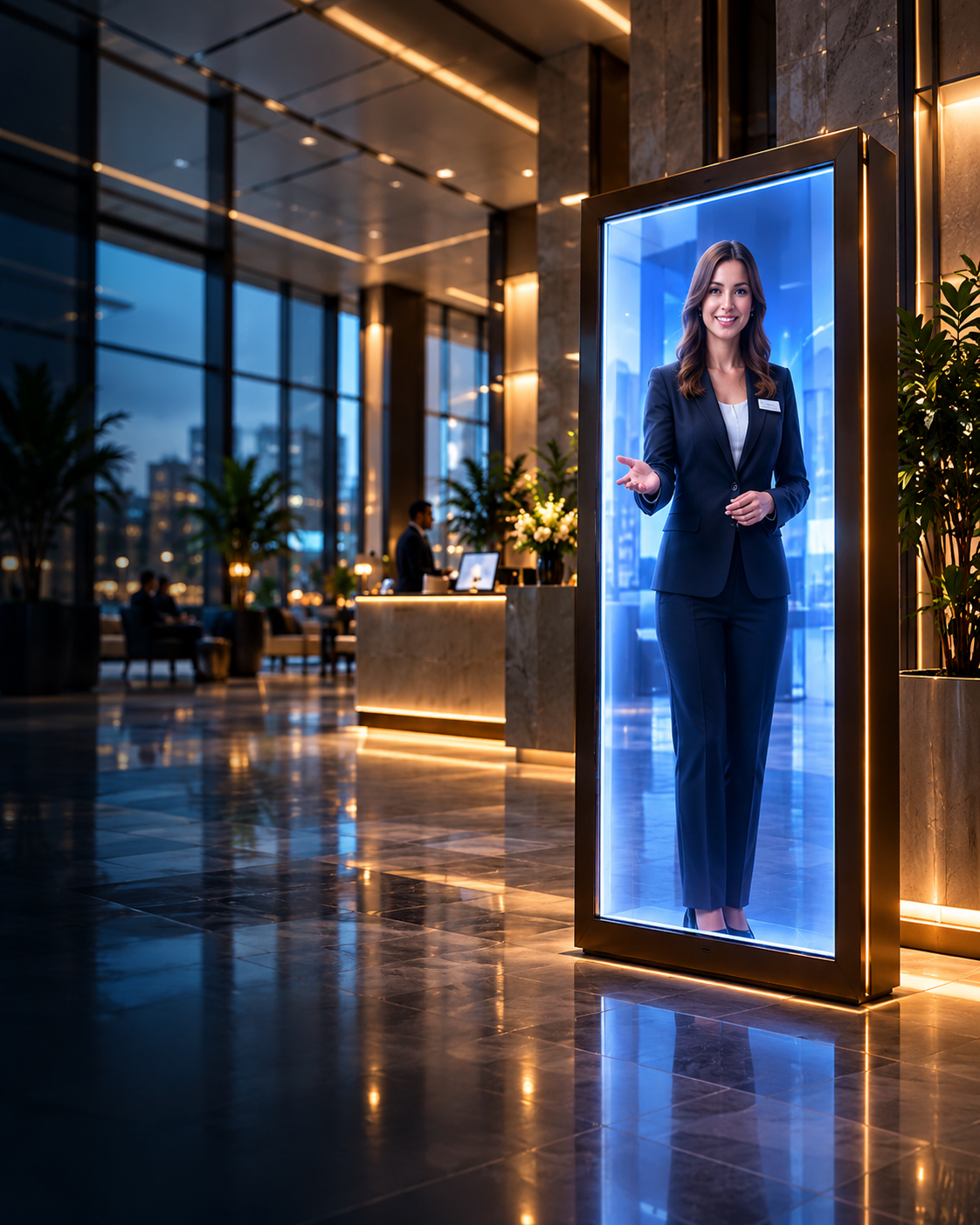 Life-size digital presenter on SSI Spatial Display