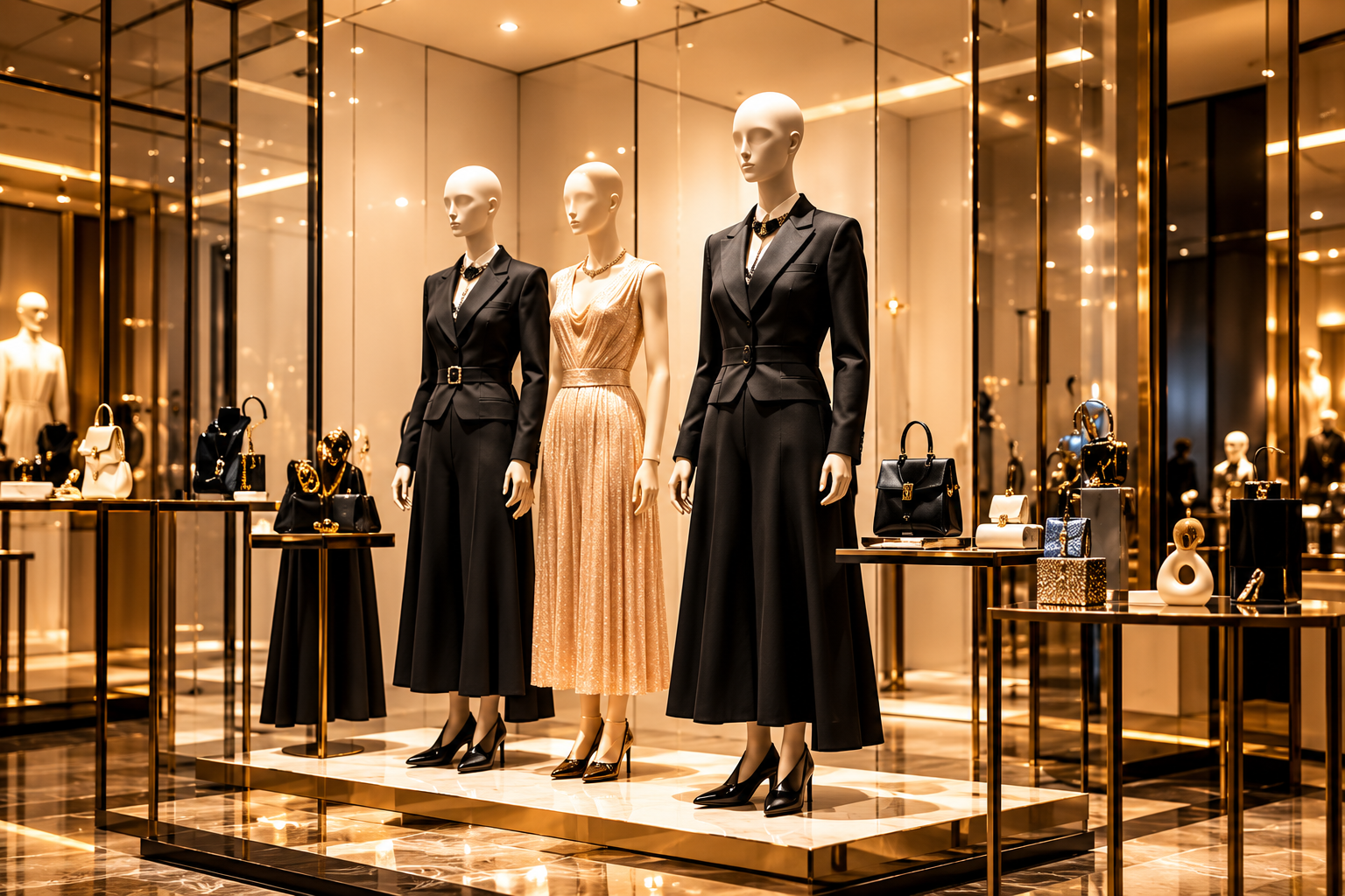 Spatial display fashion store