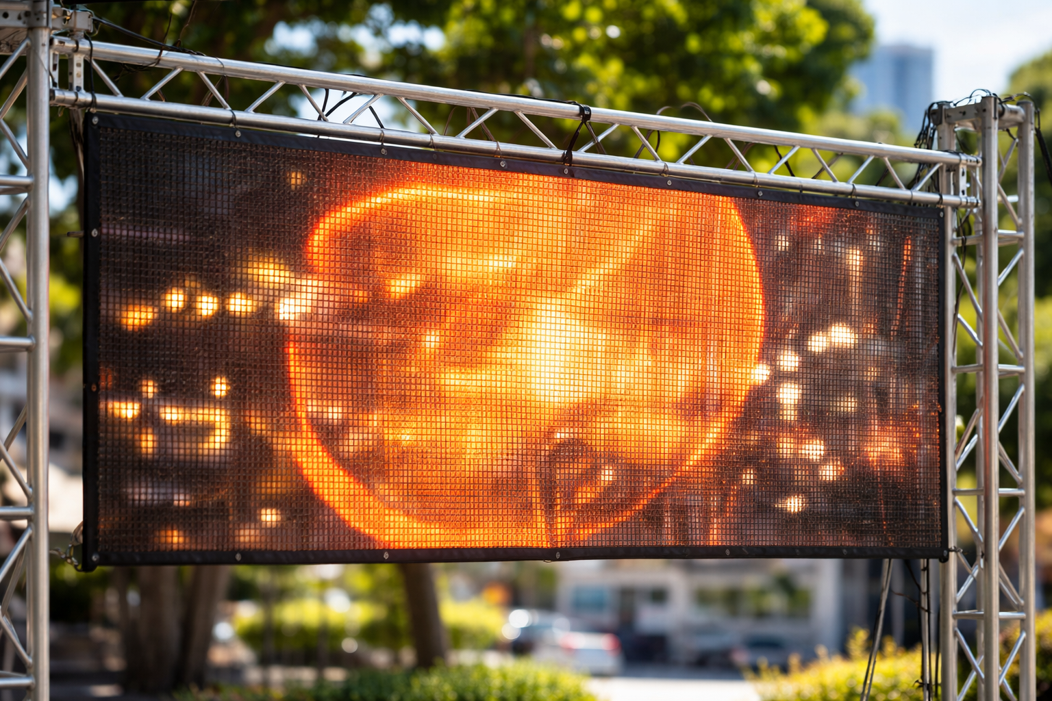 SSI P2.5 LED Mesh Screen