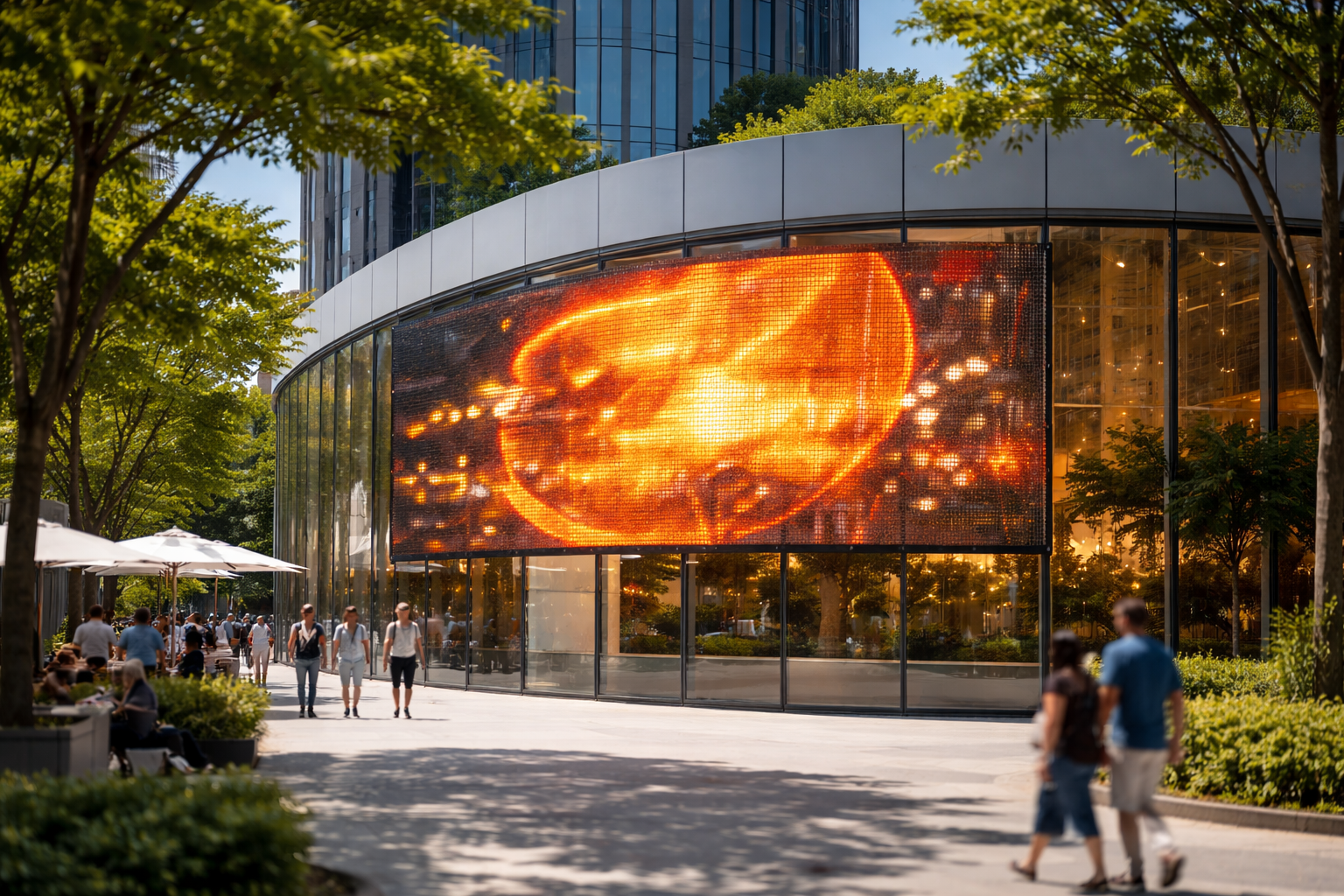 SSI transparent LED film