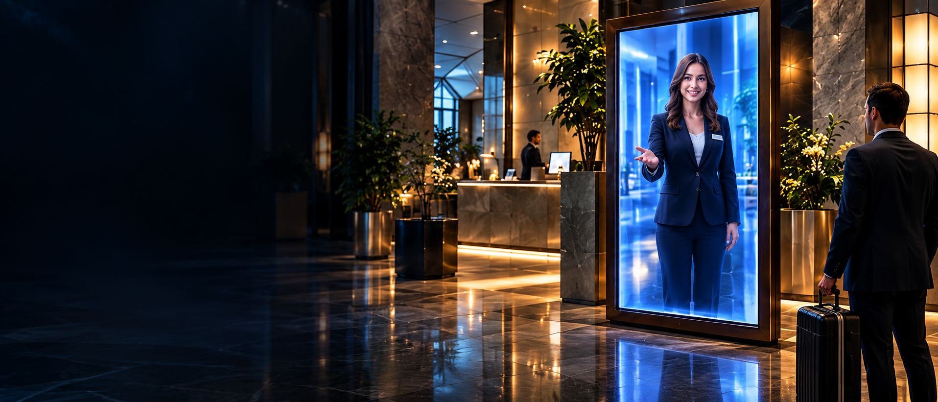 SSI Holo Human Spatial Display in hospitality environment