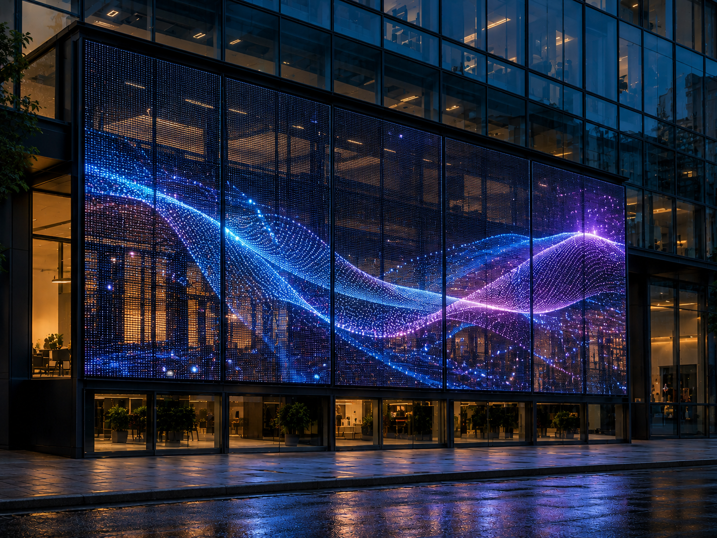 SSI transparent LED display